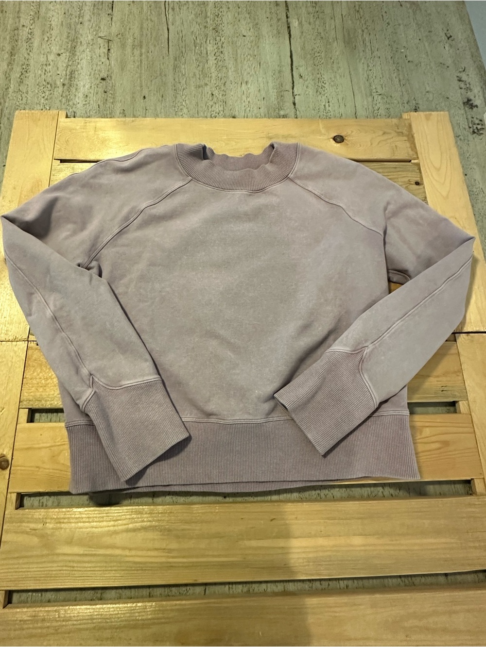 Lululemon Ready to Roll Crew Cropped Sweatshirt Light Purple Women’s size ?